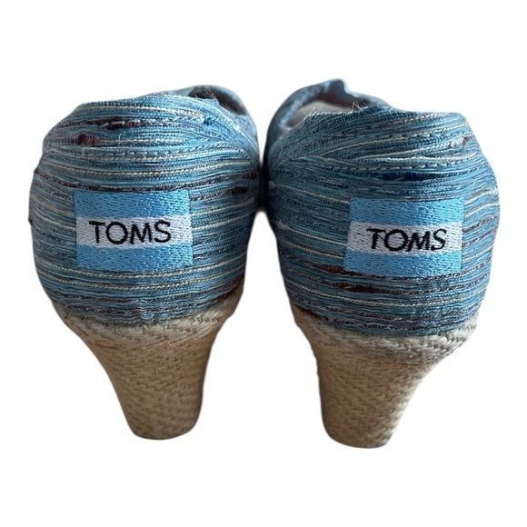 Toms Blue Espadrilles Casual Comfort - Picture 3 of 4